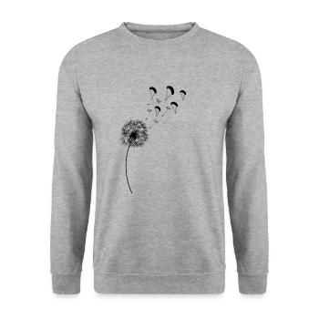 Parapente pissenlit pissenlit - Sweat-shirt Unisexe - gris chiné - Devant - Alina (178cm) & Michal (187cm)