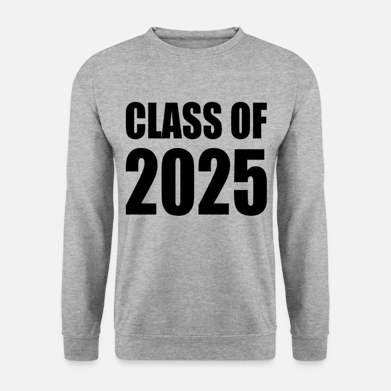 Class of 2025 - Unisex Pullover - Weißgrau meliert
