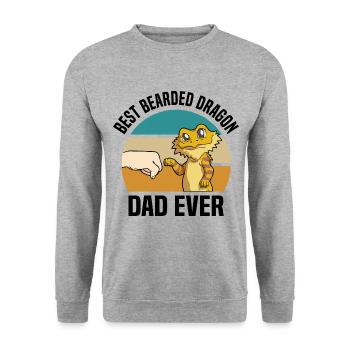 Bearded Dragons - Unisex Sweatshirt - salt & pepper - Front - Alina (178cm) & Michal (187cm)