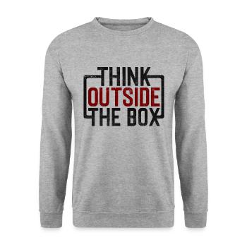 Sortez des sentiers battus - succès vintage - Sweat-shirt Unisexe - gris chiné - Devant - Alina (178cm) & Michal (187cm)