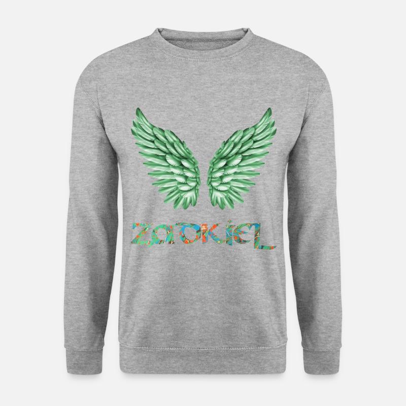 engel zadkiel e 4 - Unisex Pullover - Weißgrau meliert