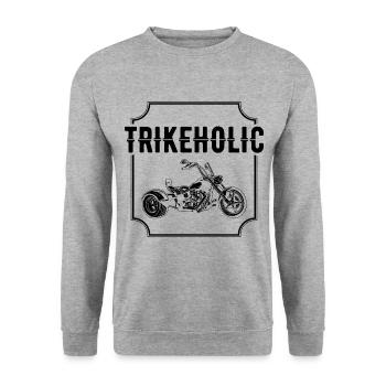 Trike Moto - Sweat-shirt Unisexe - gris chiné - Devant - Alina (178cm) & Michal (187cm)