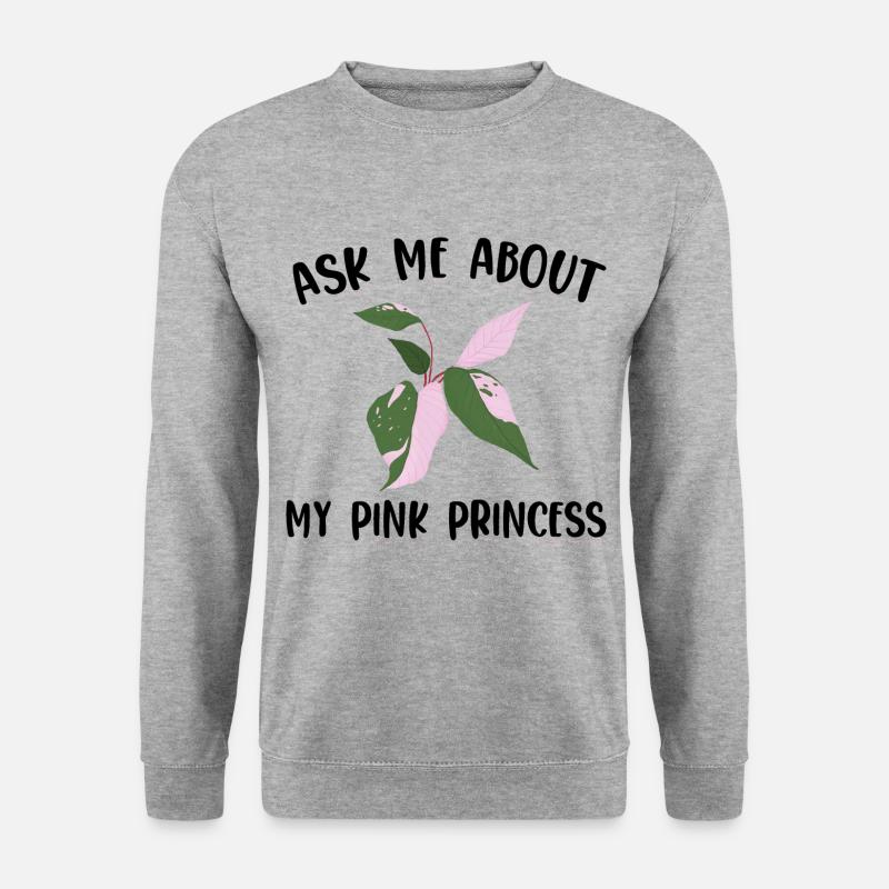 Pink Princess - Unisex Pullover - Weißgrau meliert