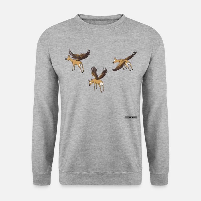 Flying deer - Unisex Sweatshirt - salt & pepper