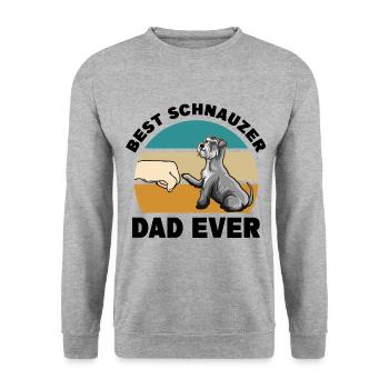 Schnauzer - Unisex Sweatshirt - salt & pepper - Front - Alina (178cm) & Michal (187cm)