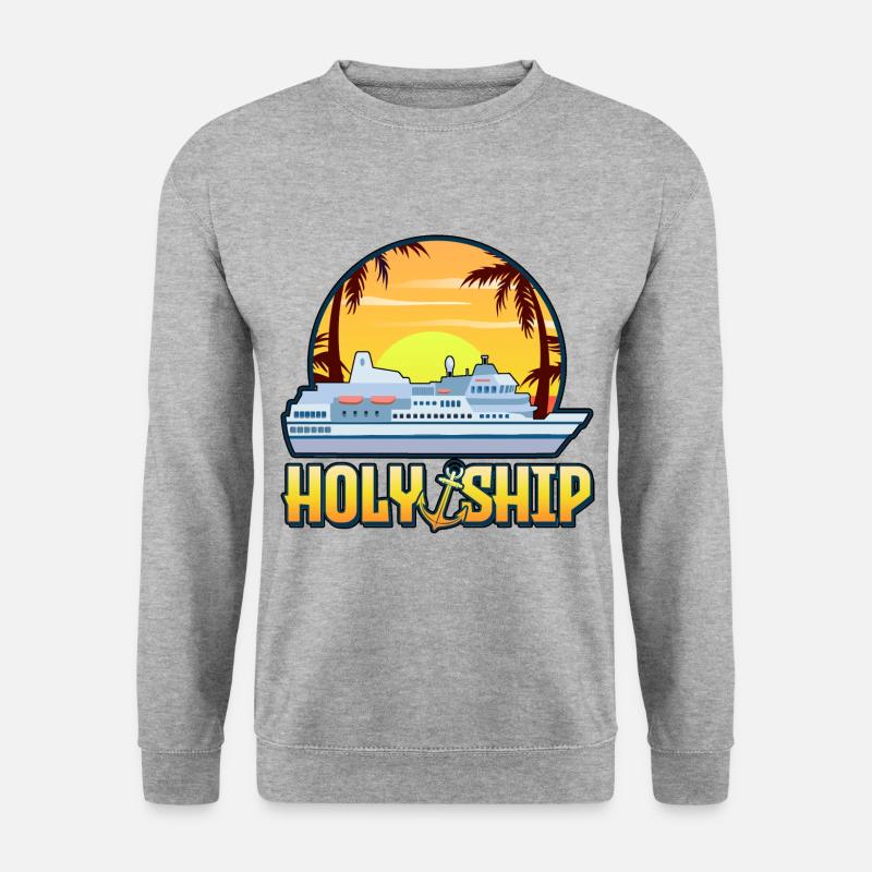 Kreuzfahrer - Unisex Pullover - Weißgrau meliert