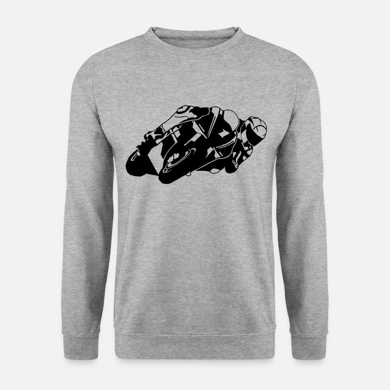 Moto-GP - Unisex Pullover - Weißgrau meliert