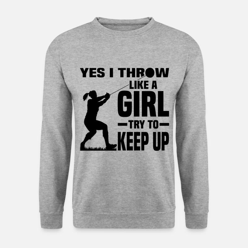Hammerwerfen - Unisex Pullover - Weißgrau meliert