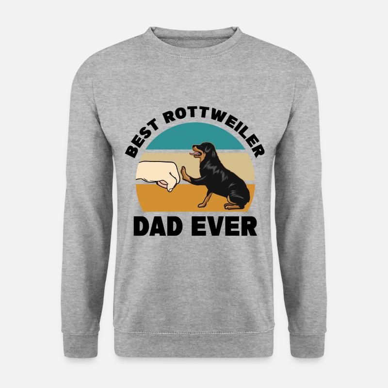 Rottweiler - Unisex Pullover - Weißgrau meliert