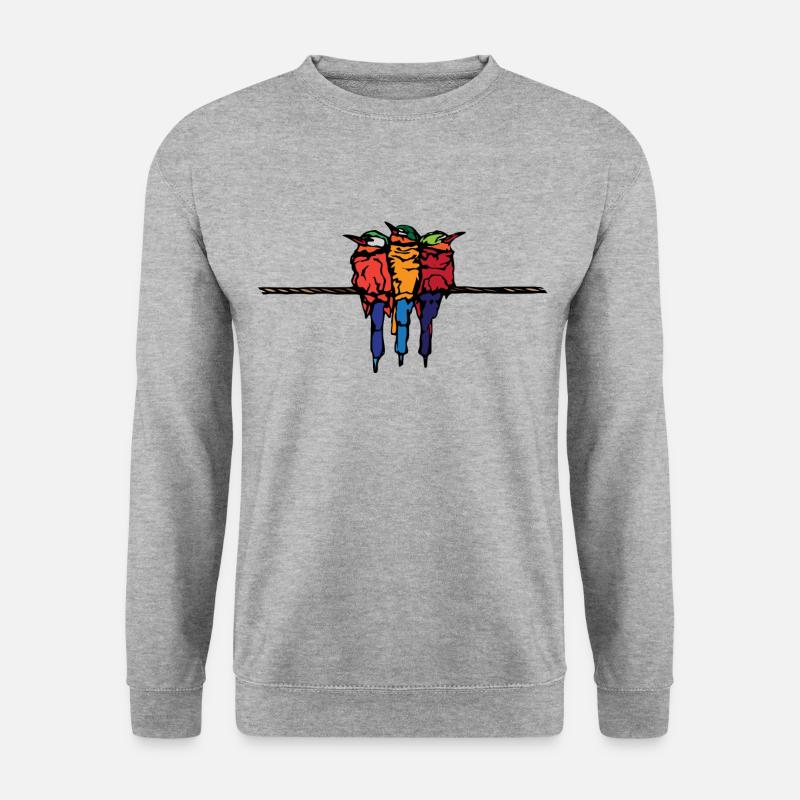 Birds - Unisex Sweatshirt - salt & pepper