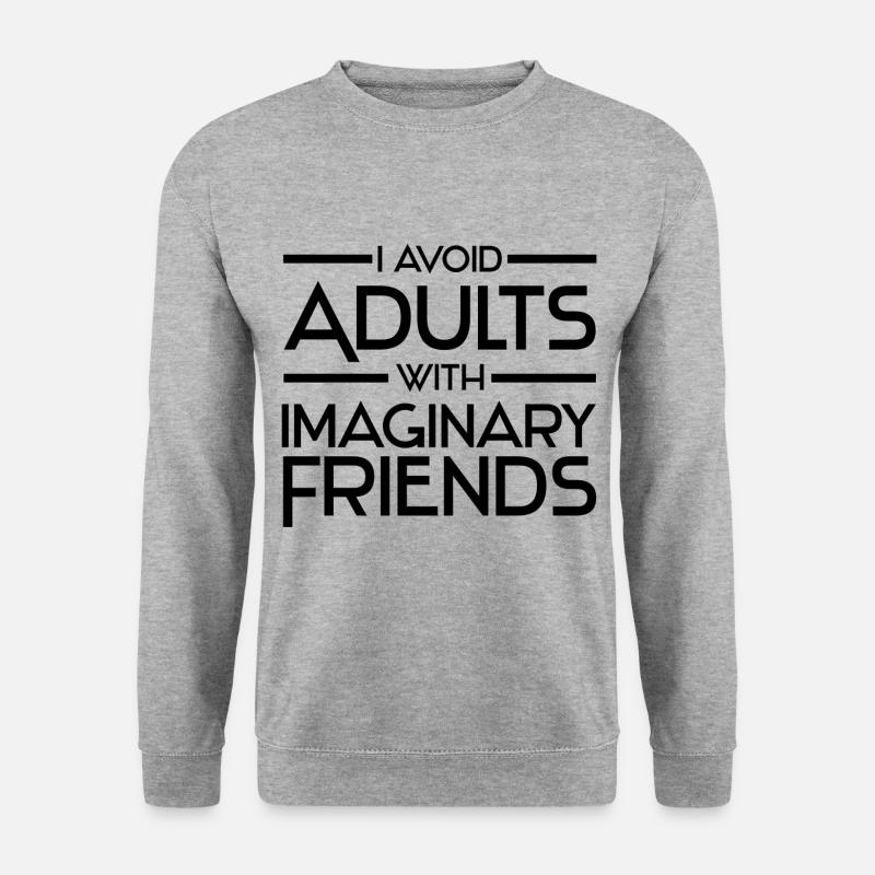 Atheismus - Unisex Pullover - Weißgrau meliert