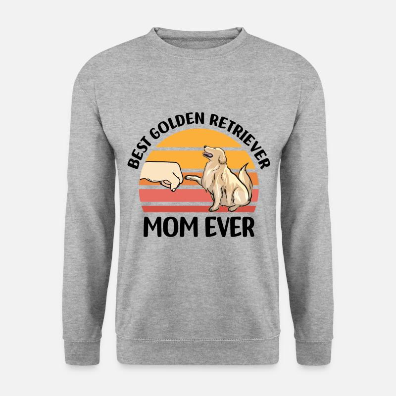 Golden Retriever - Unisex Pullover - Weißgrau meliert