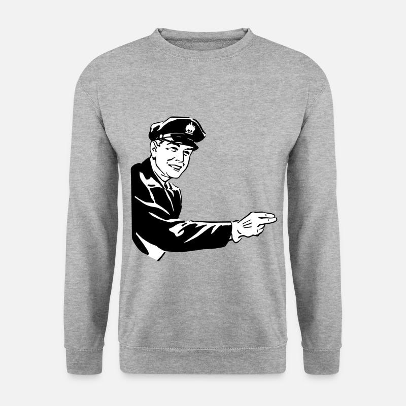 Policeman - Unisex Sweatshirt - salt & pepper