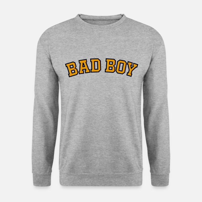 BÖSER JUNGE - Unisex Pullover - Weißgrau meliert