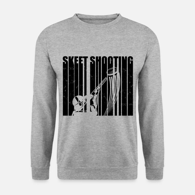 Skeet Shooting - Unisex Pullover - Weißgrau meliert