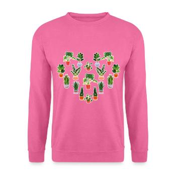 Pflanzen - Unisex Pullover - Pink - Vorne