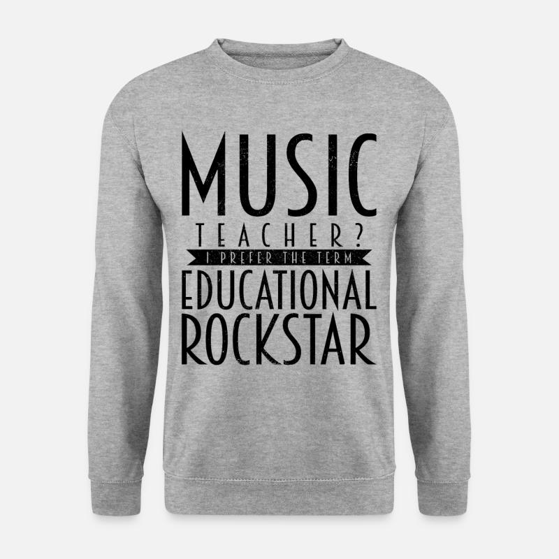 Musiklehrer - Unisex Pullover - Weißgrau meliert
