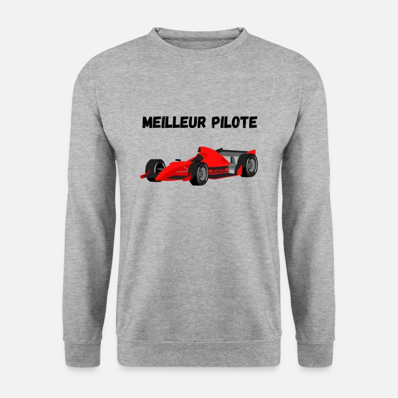 Bester Rennfahrer - Unisex Pullover - Weißgrau meliert