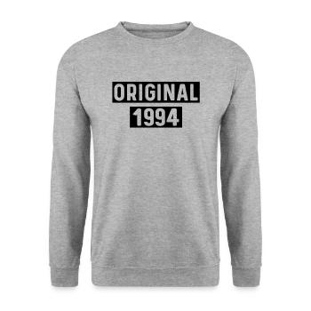 Original 1994 - Unisex Pullover - Weißgrau meliert - Vorne - Alina (178cm) & Michal (187cm)
