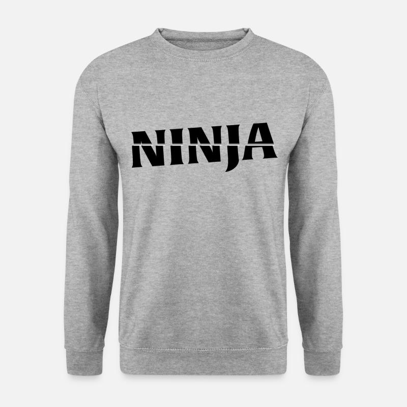 Ninja - Unisex Pullover - Weißgrau meliert