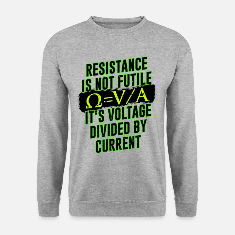 Elektronik Elektrotechnik Elektriker - Unisex Pullover - Weißgrau meliert
