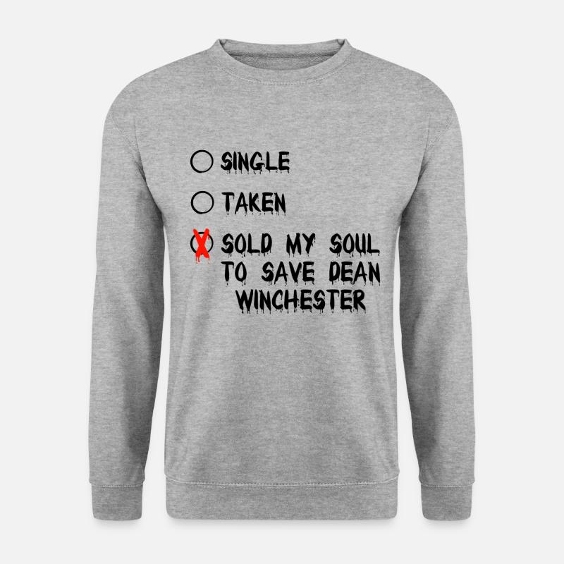 Supernatural - Unisex Pullover - Weißgrau meliert