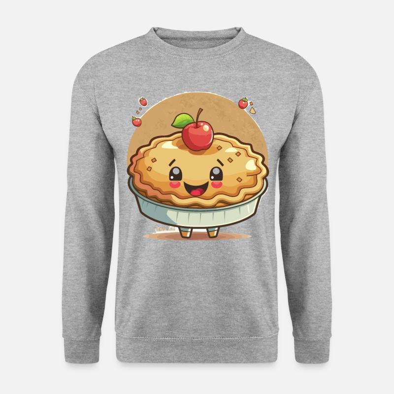 Thanksgiving-Kuchen - Unisex Pullover - Weißgrau meliert