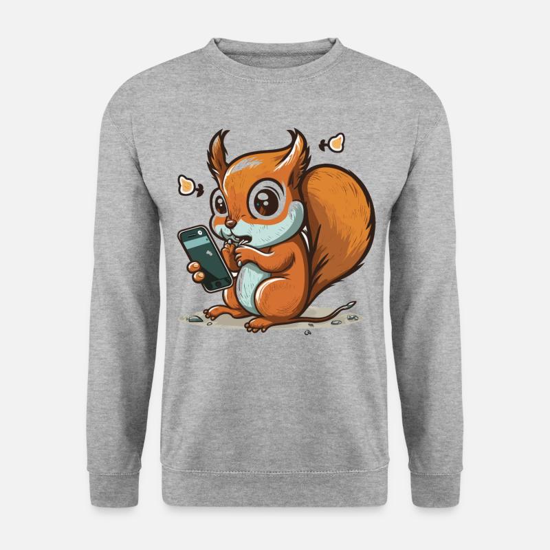 Scroll On, Squirrel! - Unisex Sweatshirt - salt & pepper