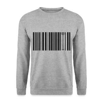 Ski Skiers Skicode Pistensau Aprres-ski - Unisex Sweatshirt - salt & pepper - Front - Alina (178cm) & Michal (187cm)