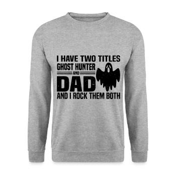 Ghost Hunter - Unisex Sweatshirt - salt & pepper - Front - Alina (178cm) & Michal (187cm)