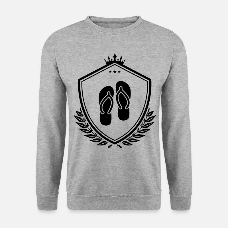 Flip-flops icon - Unisex Sweatshirt - salt & pepper