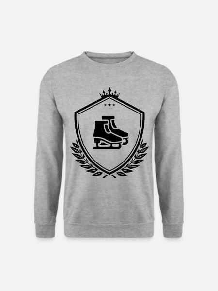 Inline skates coat of arms - Unisex Sweatshirt - salt & pepper