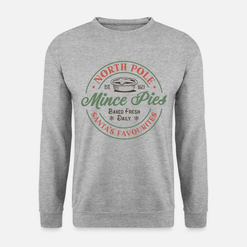 North Pole Mince Pies - Unisex Sweatshirt - salt & pepper