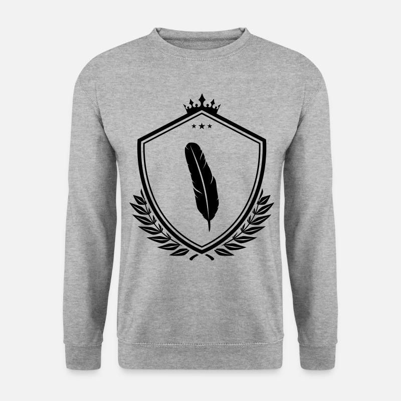 Feather Coat of Arms - Unisex Sweatshirt - salt & pepper