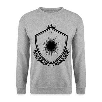 Armoiries de l’icône de l’oursin - Sweat-shirt Unisexe - gris chiné - Devant - Alina (178cm) & Michal (187cm)