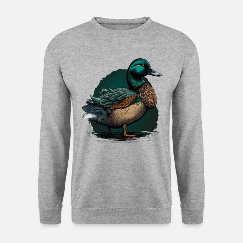 Duck Design - Unisex Sweatshirt - salt & pepper