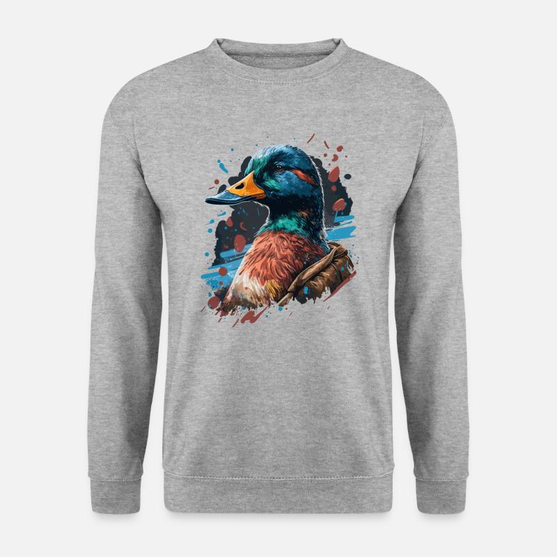 Hunter Duck - Unisex Sweatshirt - salt & pepper