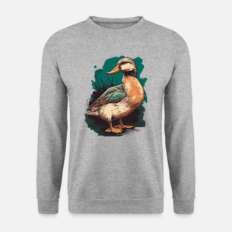 Duck for Duck Hunter - Unisex Sweatshirt - salt & pepper