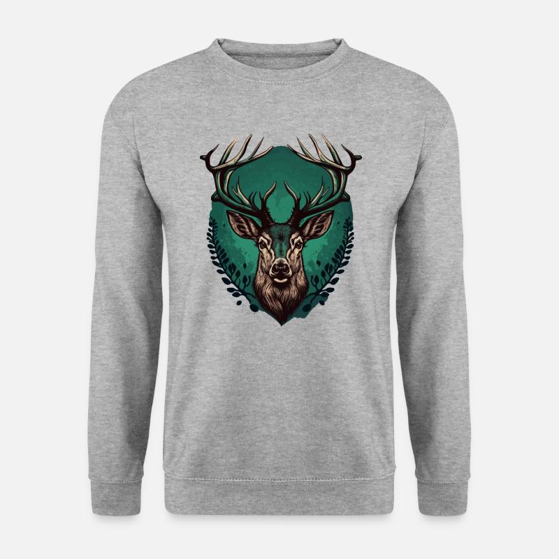 Bock - Unisex Pullover - Weißgrau meliert