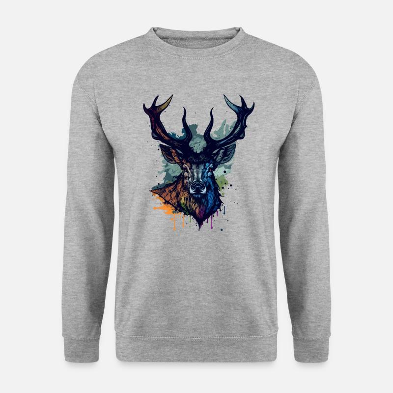 Deer Mullet - Unisex Sweatshirt - salt & pepper