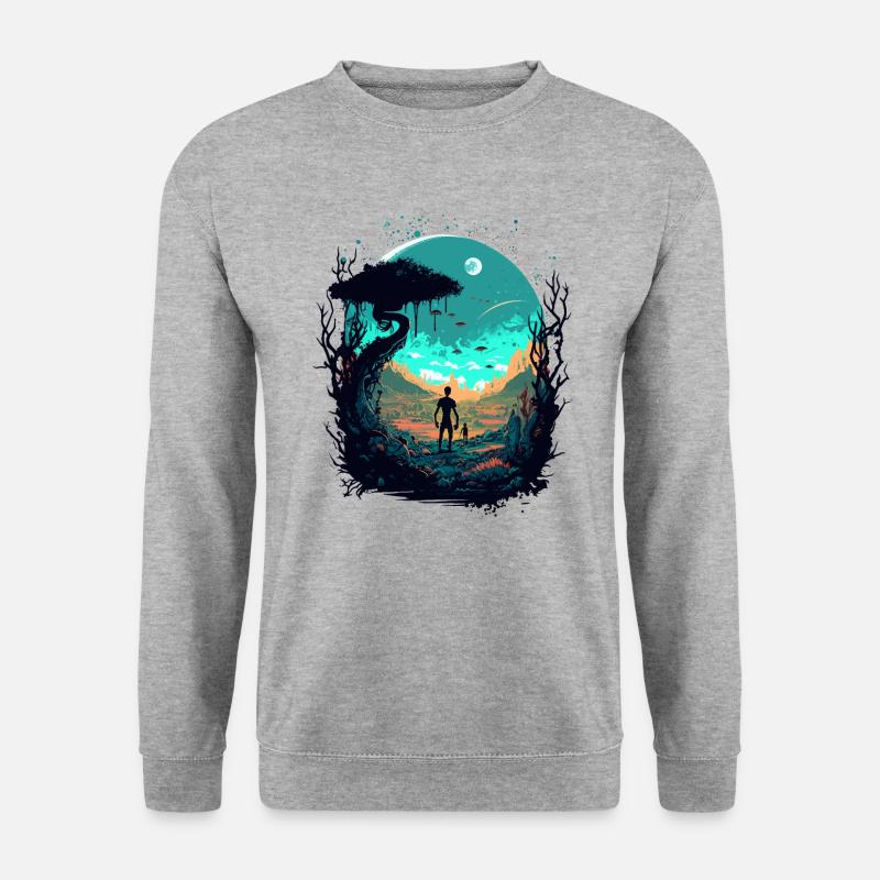 scifi - Unisex Sweatshirt - salt & pepper
