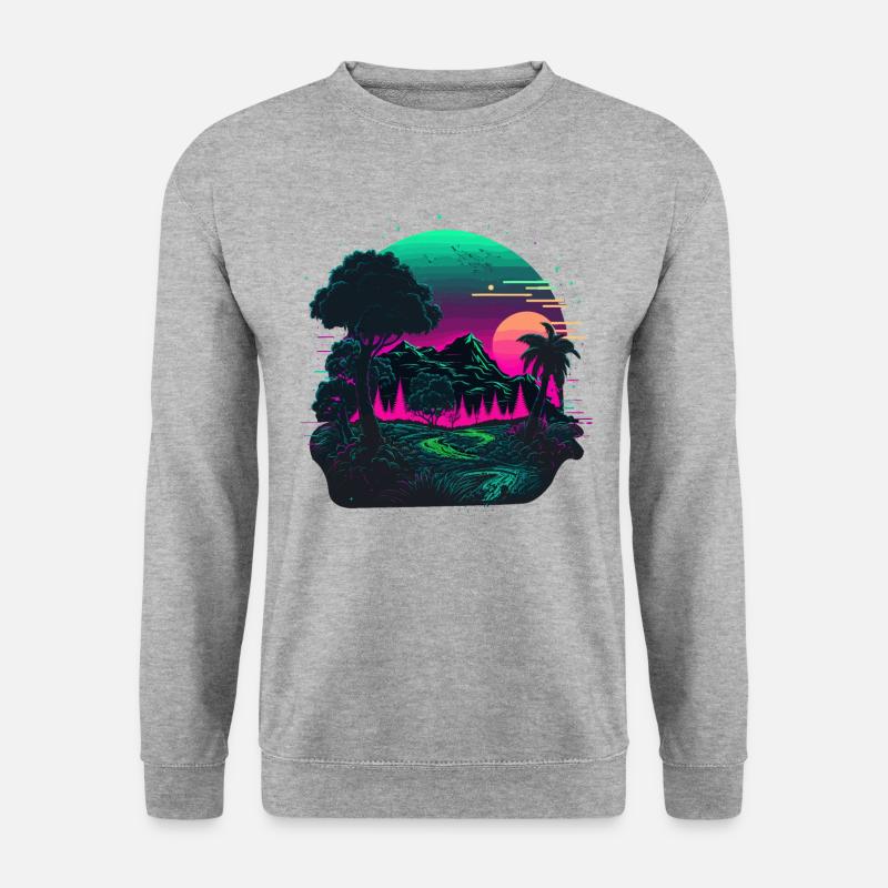 Giftiges Land - Unisex Pullover - Weißgrau meliert
