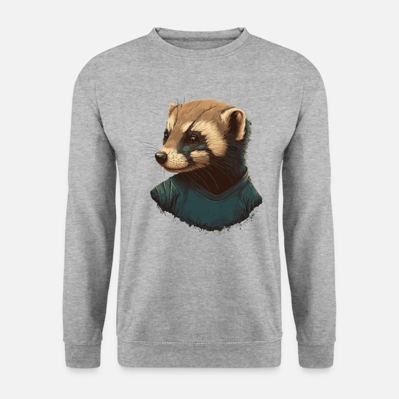 Wiesel - Unisex Pullover - Weißgrau meliert