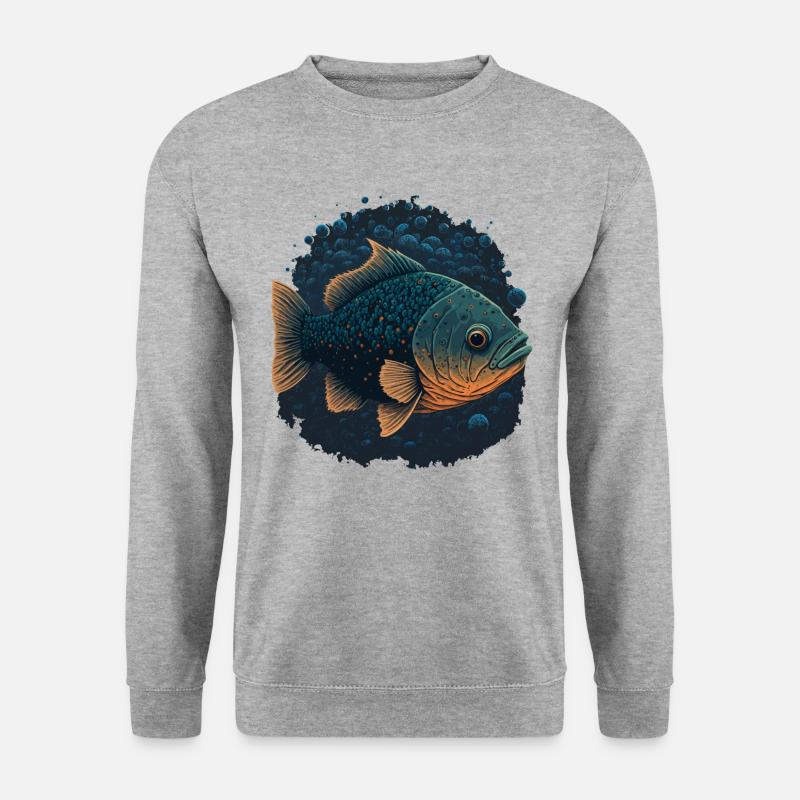 Aquarium Ventilator - Unisex Pullover - Weißgrau meliert