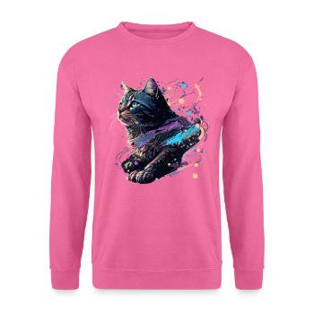 Œuvre d’art de chat - Sweat-shirt Unisexe - rose - Devant