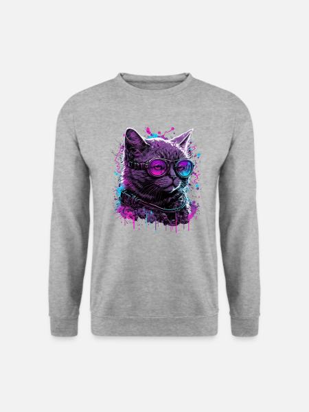 Vaporcat - Unisex Sweatshirt - salt & pepper