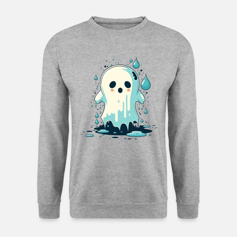 Nasser Geist - Unisex Pullover - Weißgrau meliert