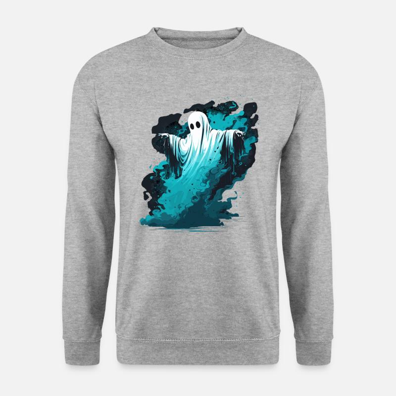 Killer Ghost - Unisex Pullover - Weißgrau meliert