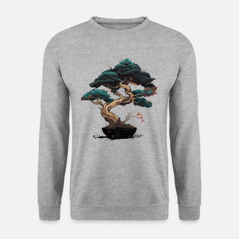 Irregular Shape Bonsai Tree - Unisex Sweatshirt - salt & pepper