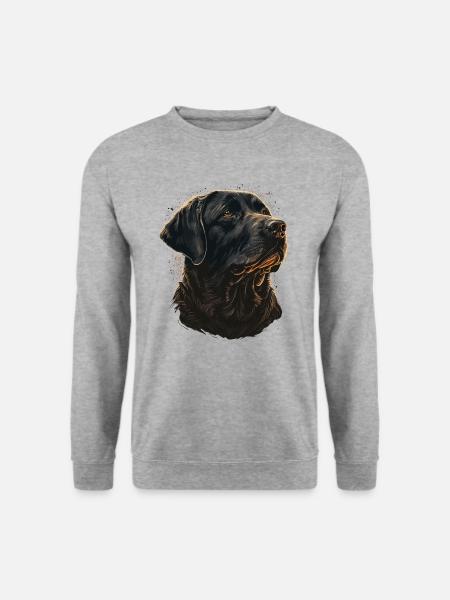 Nice Labrador Retriever Illustration - Unisex Sweatshirt - salt & pepper